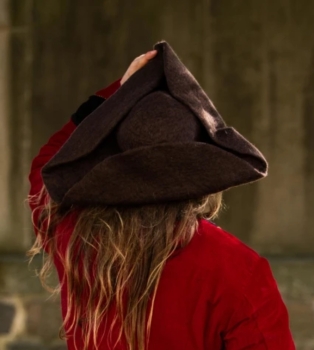 Preview: Wollfilzhut Dreispitz "Hugo"  - braun